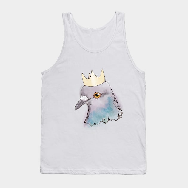 Pigeon King Tank Top by AmysBirdHouse